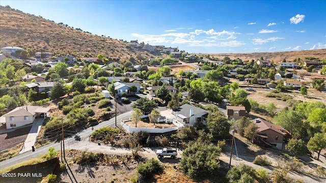 1287 N Lois Dr, Prescott, AZ 86301 - aerial overview of property's location featuring nearby suburban area and a mountain backdrop