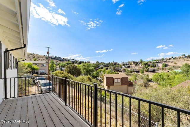 1287 N Lois Dr, Prescott, AZ 86301 - wooden deck with a residential view