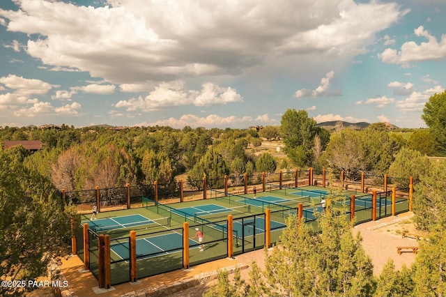 view of tennis court