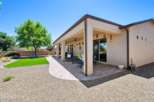 1147 N Lucky Draw Dr, Prescott Valley, AZ 86314 - view of patio with a ceiling fan
