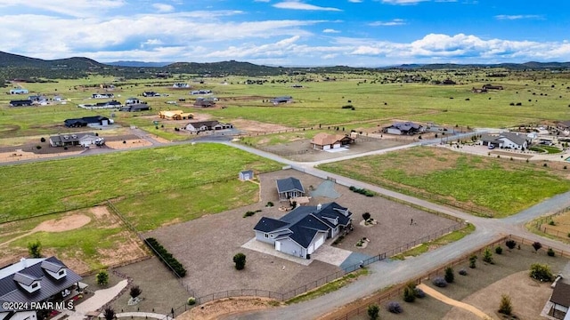 9820 N Echo Ridge Cir, Prescott Valley, AZ 86315 - bird's eye view featuring a rural view and a mountain view