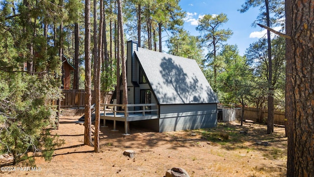 view of outdoor structure