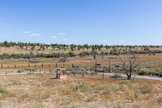 view of yard featuring a rural view