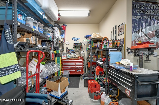 view of storage room