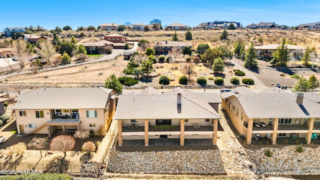 drone / aerial view featuring a residential view