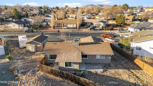 aerial view featuring a mountain view