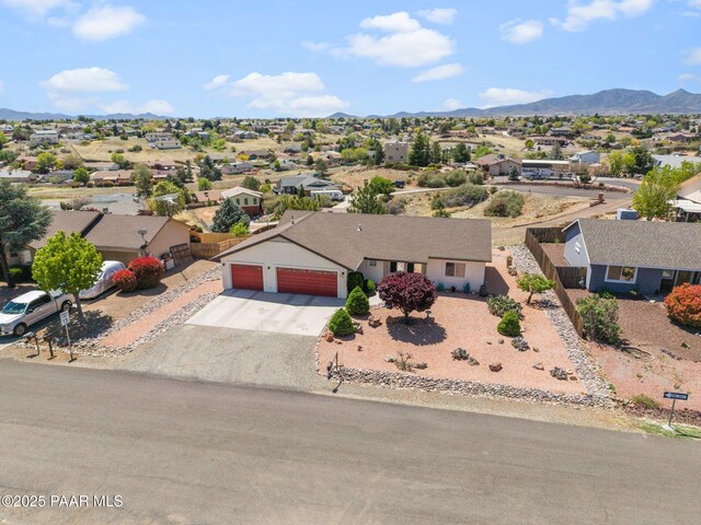 9341 E Manzanita Cir, Prescott Valley, AZ 86314 - bird's eye view with a residential view and a mountain view