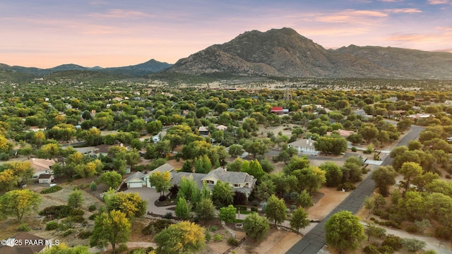 2469 W Post Oak Dr, Prescott, AZ 86305 - aerial view of property's location with mountains