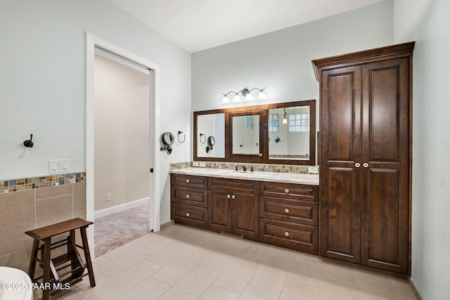 2469 W Post Oak Dr, Prescott, AZ 86305 - bathroom with vanity and tile patterned floors