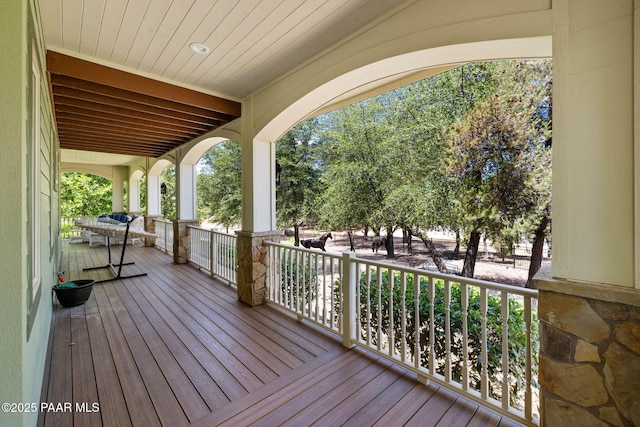 2469 W Post Oak Dr, Prescott, AZ 86305 - view of wooden porch