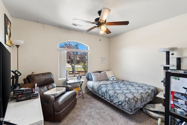 8671 E Apache Dr, Prescott Valley, AZ 86314 - carpeted bedroom featuring ceiling fan