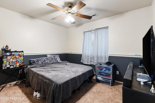 8671 E Apache Dr, Prescott Valley, AZ 86314 - carpeted bedroom with ceiling fan