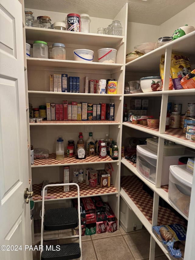 view of pantry