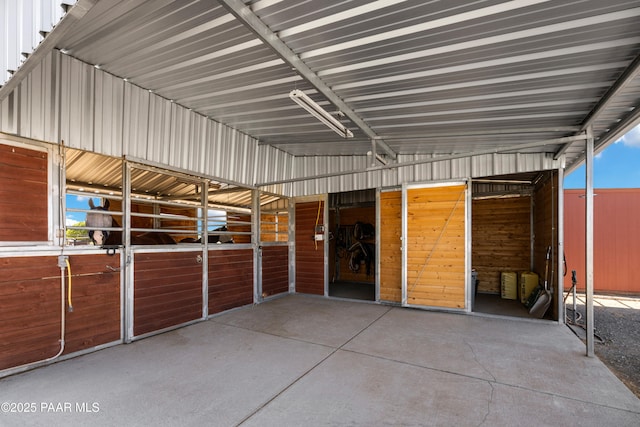 view of horse barn