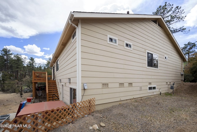 1101 S Milton Ave, Prescott, AZ 86303 - view of home's exterior with stairway and a deck