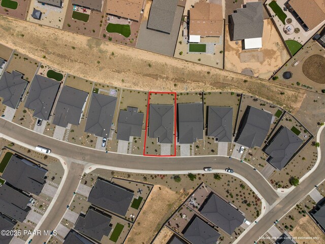 5083 N Kingsley Ct, Prescott Valley, AZ 86314 - map / location featuring property boundaries highlighted