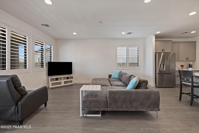 5083 N Kingsley Ct, Prescott Valley, AZ 86314 - living area with recessed lighting and dark wood-style floors