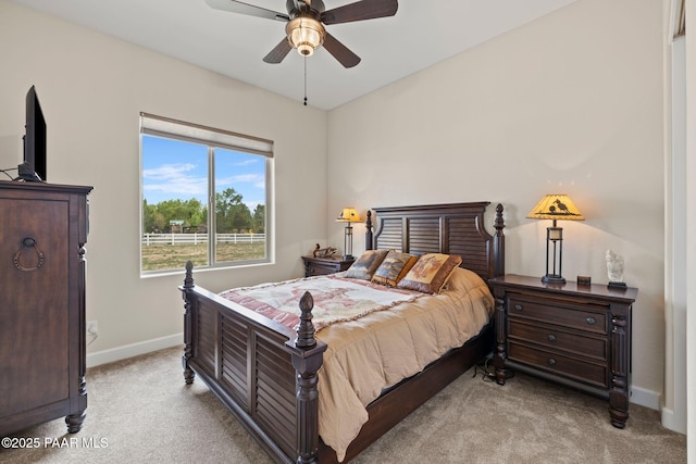 1450 Henry Dr, Chino Valley, AZ 86323 - bedroom featuring carpet floors, baseboards, and ceiling fan