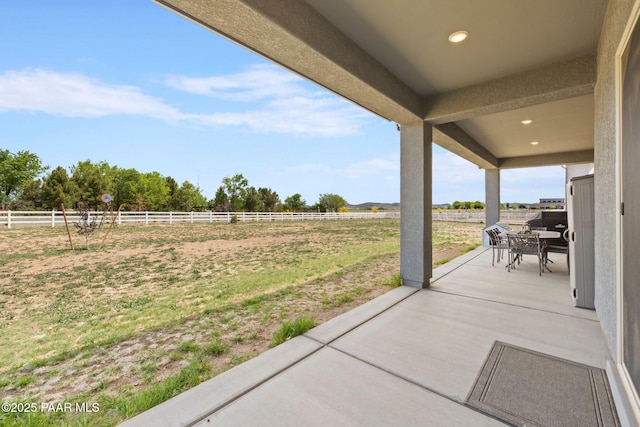 1450 Henry Dr, Chino Valley, AZ 86323 - view of patio with fence and a view of rural / pastoral area