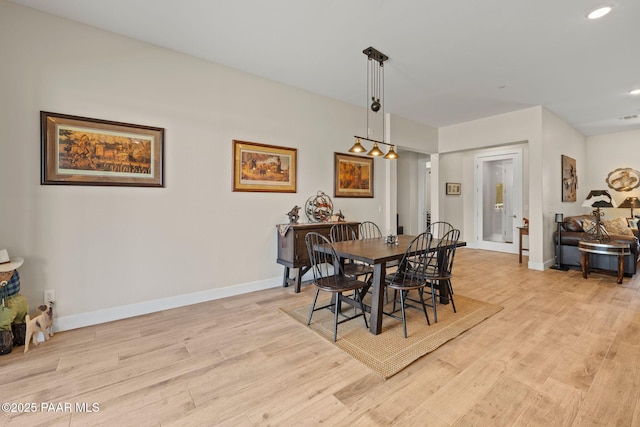 1450 Henry Dr, Chino Valley, AZ 86323 - dining room with light wood finished floors, baseboards, and recessed lighting