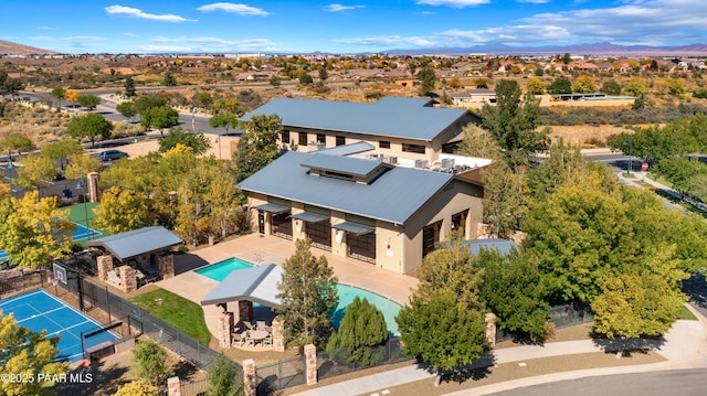 1291 N Wide Open Trl, Prescott Valley, AZ 86314 - view from above of property featuring a pool area