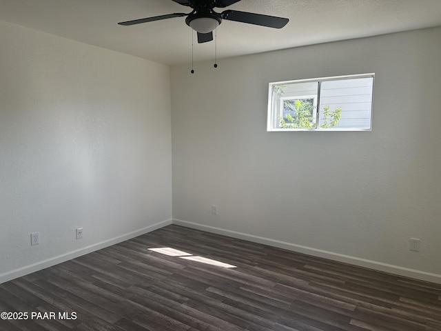 2532 Huron St, Dewey-Humboldt, AZ 86329 - unfurnished room featuring dark wood-style flooring and ceiling fan