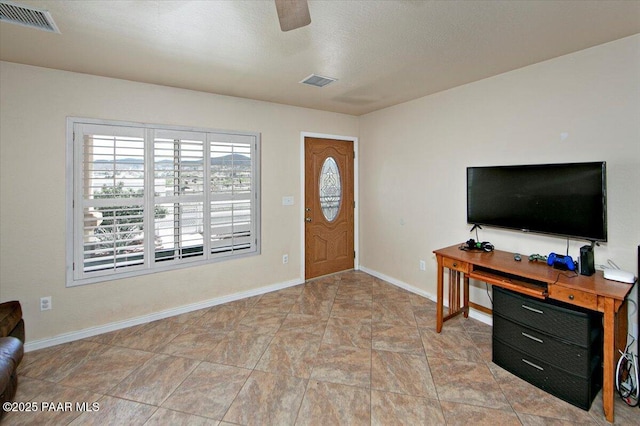 2770 Azurite St, Dewey-Humboldt, AZ 86327 - entryway featuring baseboards and a ceiling fan