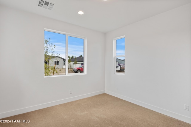 view of carpeted empty room