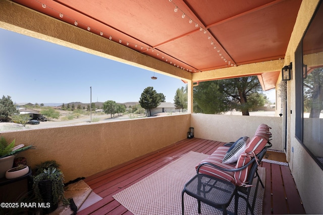 17571 E Hummingbird Ln, Mayer, AZ 86333 - view of wooden terrace