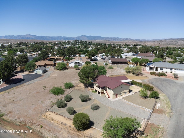 17571 E Hummingbird Ln, Mayer, AZ 86333 - aerial perspective of suburban area with a mountain backdrop