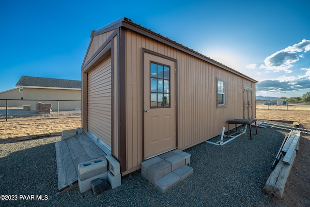 view of outdoor structure