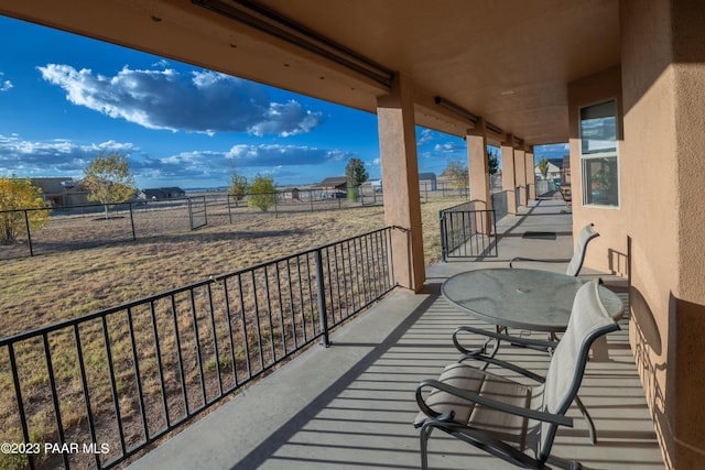 view of balcony