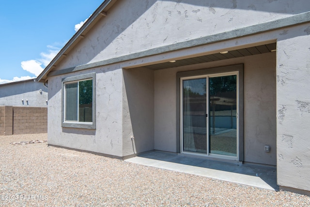 exterior space with a patio