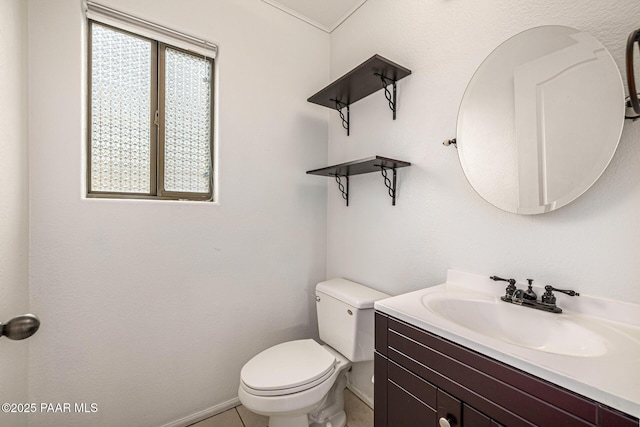 8214 S 48th Dr, Laveen, AZ 85339 - half bathroom featuring vanity and tile patterned floors