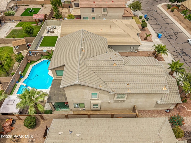 8214 S 48th Dr, Laveen, AZ 85339 - view from above of property featuring a pool