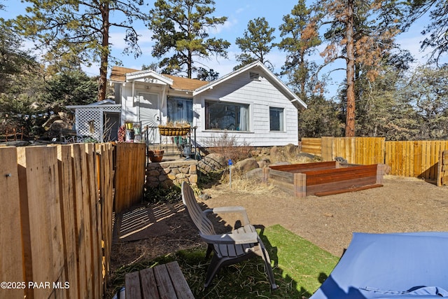 view of front of home