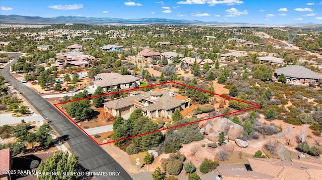 5560 W Halcyone Cir, Prescott, AZ 86305 - drone / aerial view with a residential view and a mountain view