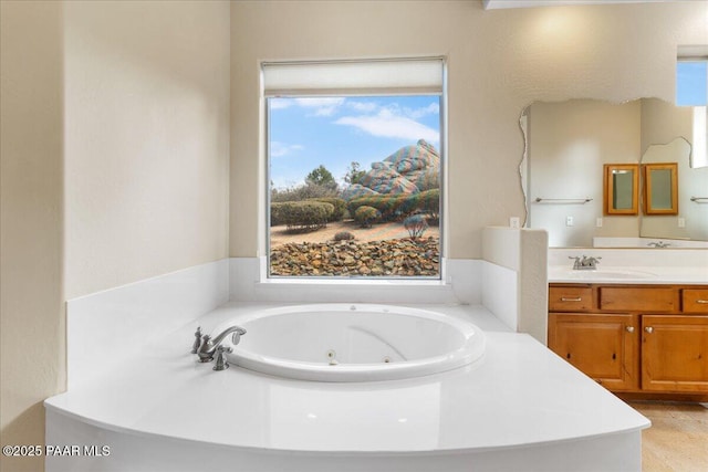 5560 W Halcyone Cir, Prescott, AZ 86305 - full bath featuring a whirlpool tub and vanity