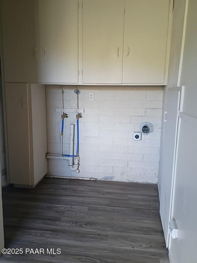 550 Eastwood Pl, Prescott, AZ 86303 - laundry area with cabinet space and dark wood-type flooring
