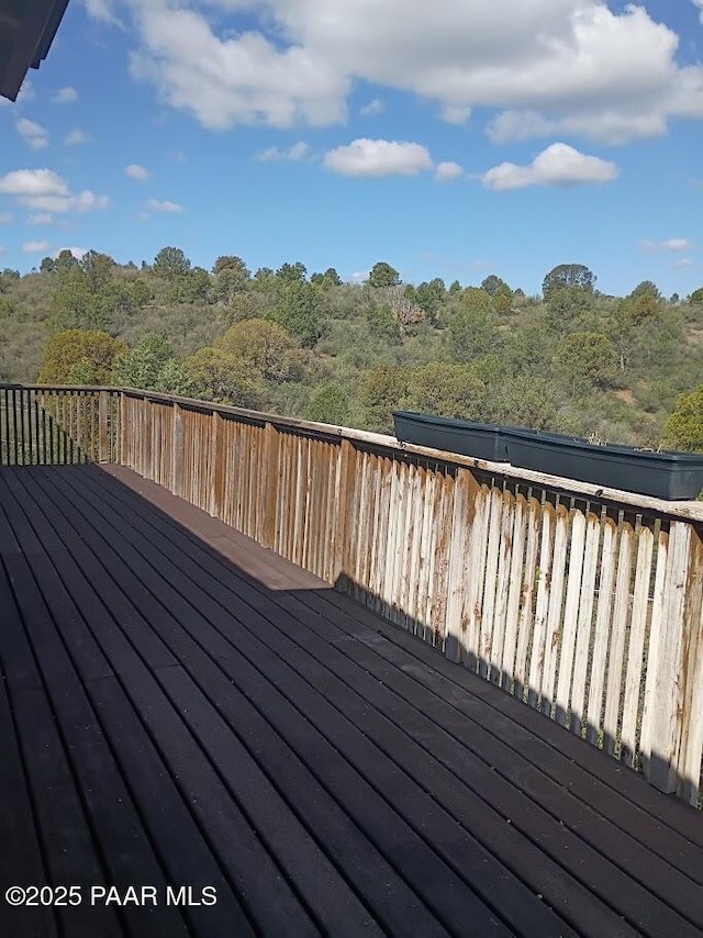 550 Eastwood Pl, Prescott, AZ 86303 - deck with a wooded view