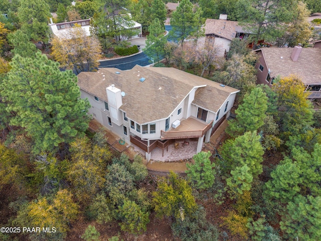 918 Marcus Dr, Prescott, AZ 86303 - view from above of property with a tree filled landscape
