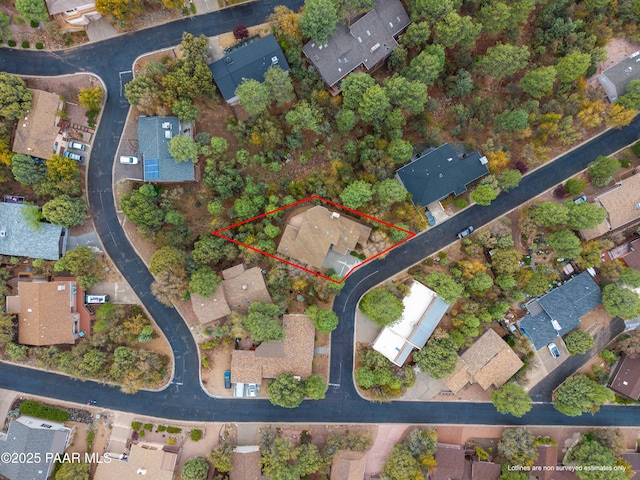 918 Marcus Dr, Prescott, AZ 86303 - aerial overview of property's location with property boundaries highlighted