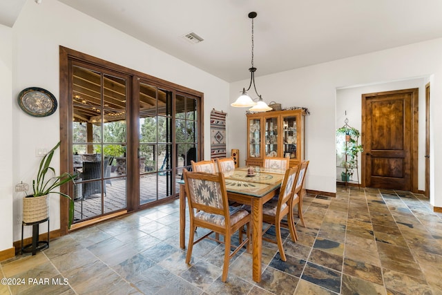 view of dining room