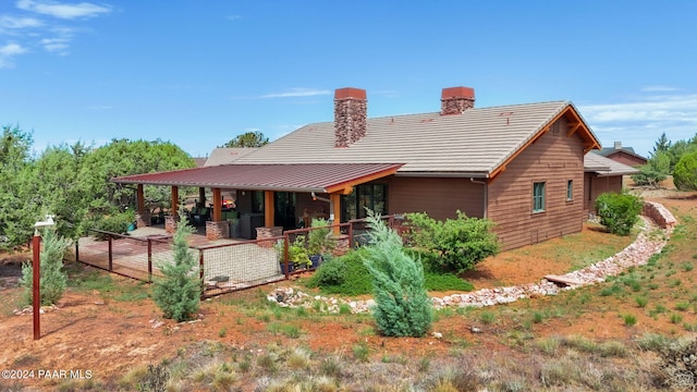 view of rear view of property