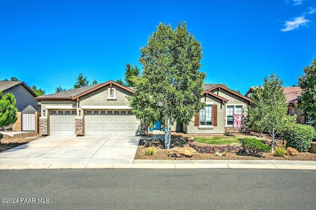 view of front of house featuring a garage