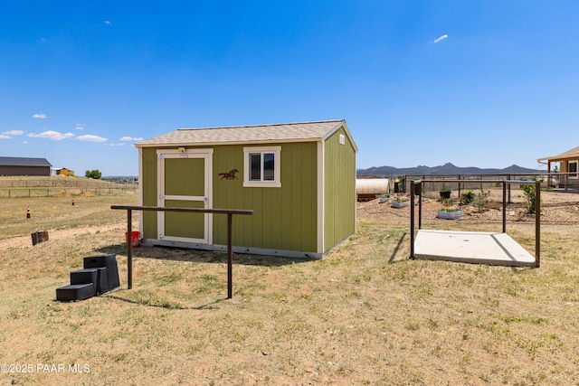 26455 N Bull Snake Rd, Paulden, AZ 86314 - view of shed featuring a mountain view