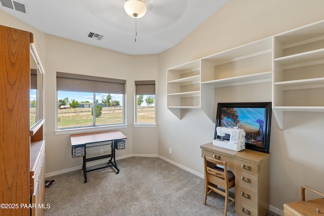 26455 N Bull Snake Rd, Paulden, AZ 86314 - office space featuring carpet flooring and ceiling fan