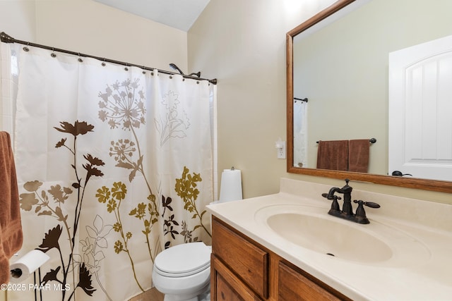 26455 N Bull Snake Rd, Paulden, AZ 86314 - bathroom with vanity and curtained shower