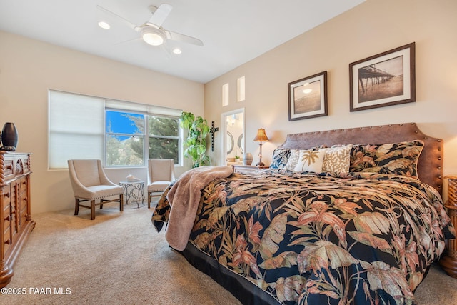 1671 W Catim Way, Prescott, AZ 86305 - carpeted bedroom featuring recessed lighting and ceiling fan