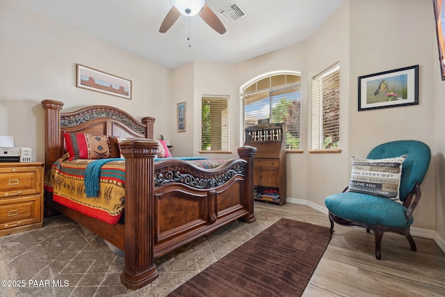 5570 N Pierce Ln, Prescott Valley, AZ 86314 - bedroom with baseboards and a ceiling fan